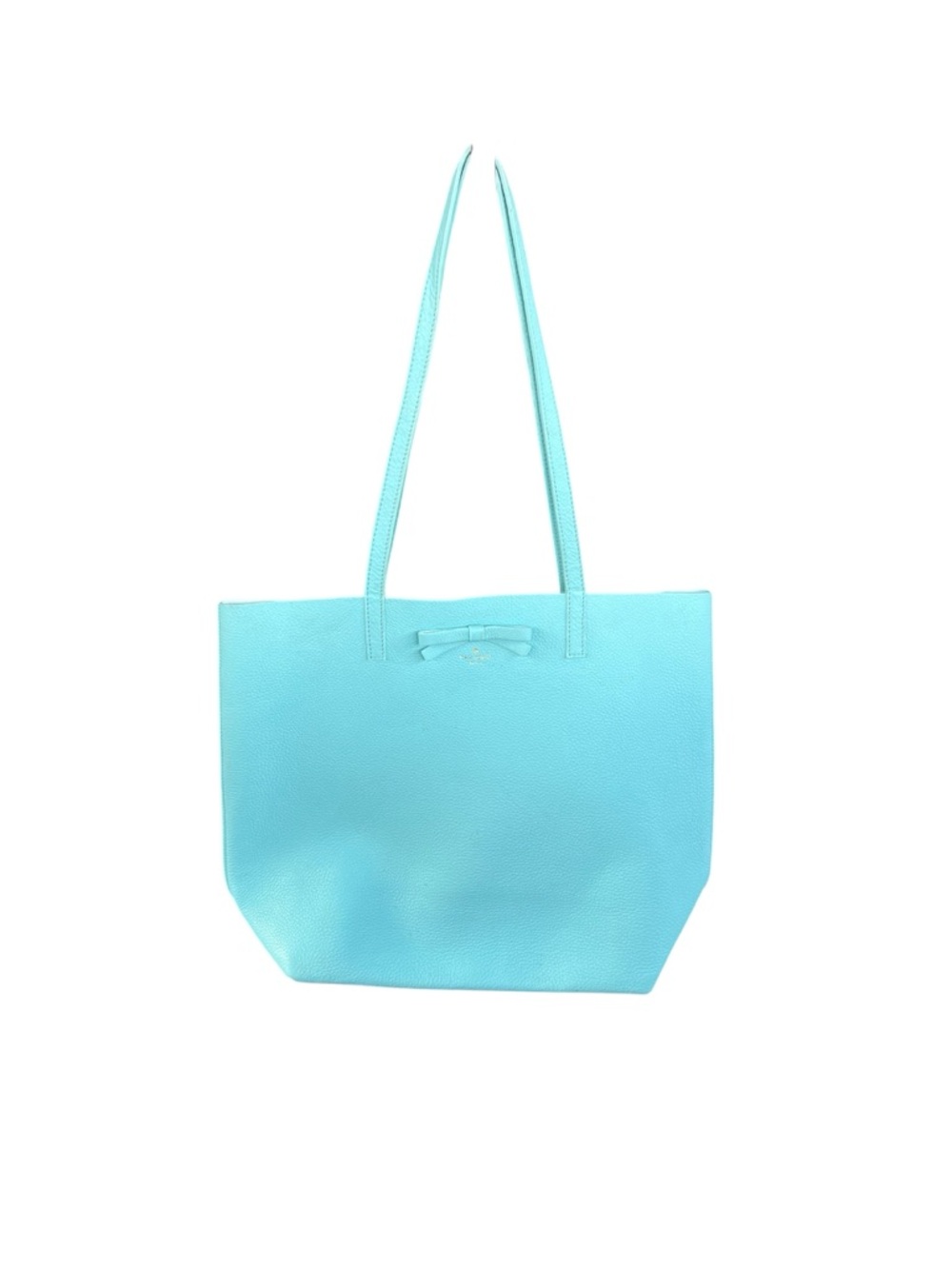 Kate Spade Mint Pebbled Bow Tote Shoulder Bag 🌊🎀